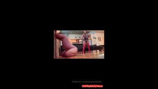 Bossy Ass Delilah2019-08-30 hiny Red thigh high boots worship and merciless WHIPP N - 225