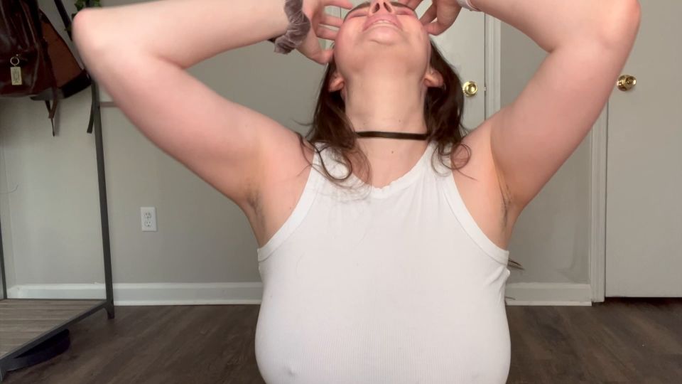Bbybimbogamer - Sniffing My Armpits and Playing With My Boobs