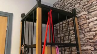 Predicament Bondage Slave Is Locked In A Cage - Goddess Serena.