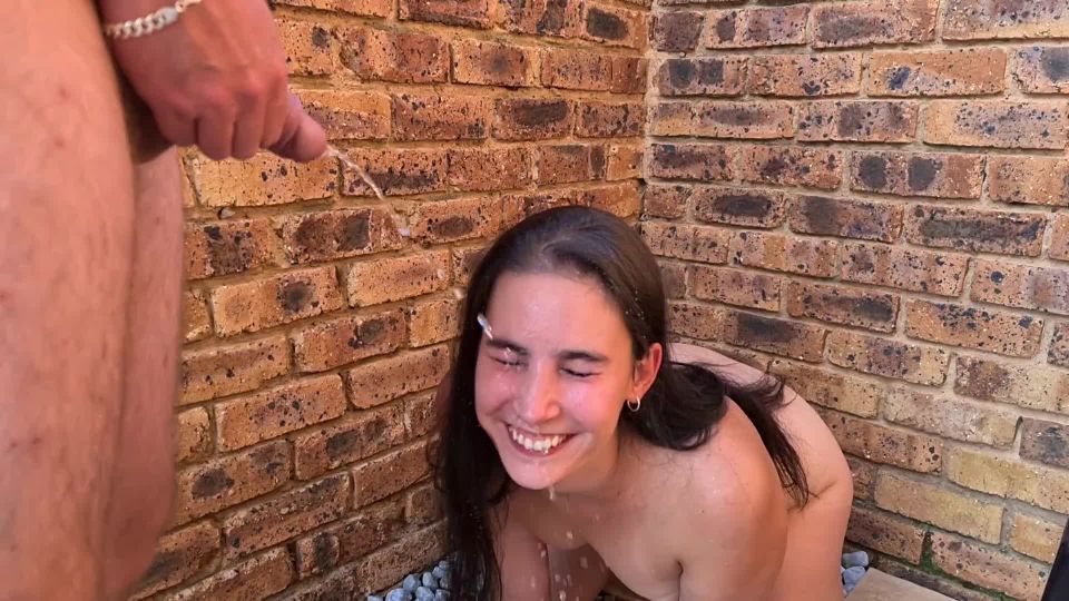 Dom & Whores My Boyfriend Using Me As His Human Toilet Outside In The Garden In Slow Motion View - 1080p