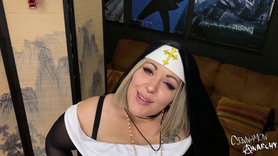 Nun JOI Raceplay Cinnamon Anarchy (Femdom porn)