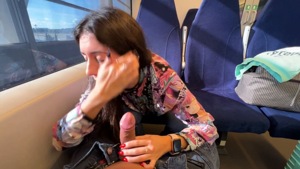 Katty West Shameless Girl Give Public Blowjob On The Train (Public)