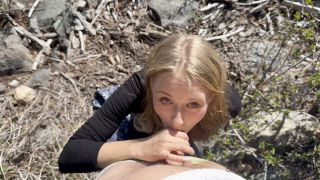 Lena Polanski (littlepolishangel) New BJ And Facial By The Lake Onlyfans (Pornstar)