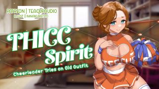 TeacupAudio - MILF Cheerleader Tries on Her Old Uniform (F4M) (TOO THICC) (Make-Out) (Sensual Audio)