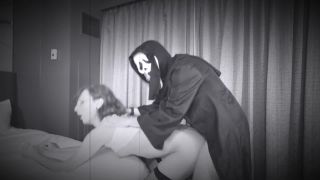 POVProfessor - Doe's Halloween Adventure with Ghostface black and white