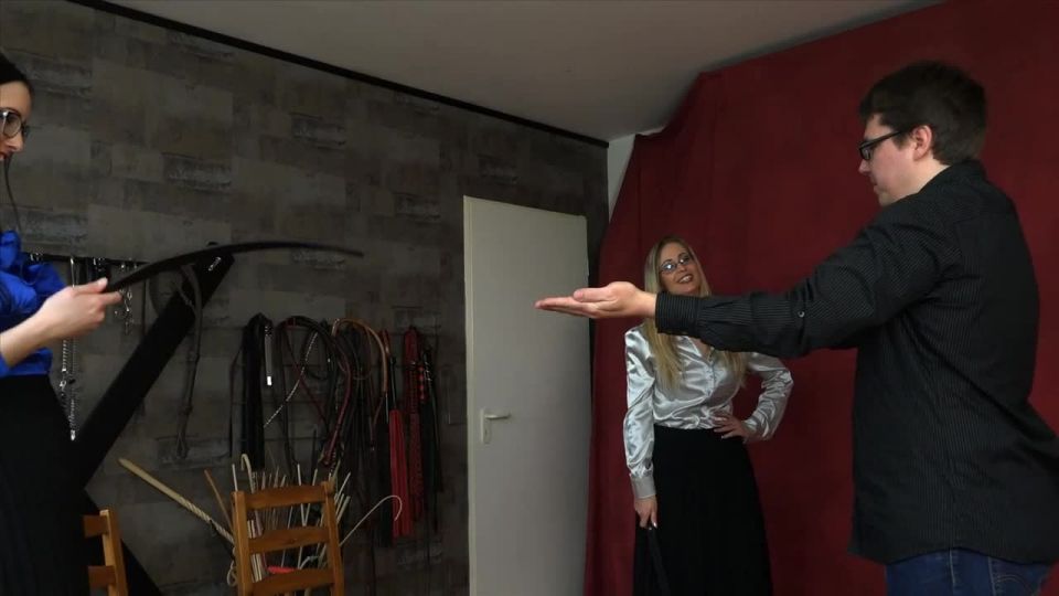 adult clip 49 Sado-Ladies : Extra fat Slave Gets His Palms Strapped German Femdom | slave | femdom porn riley reid fetish