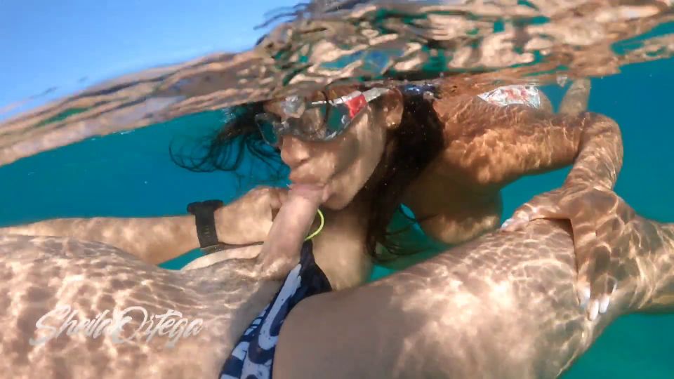 Video Sheila Ortega Sucking and Fucking Me Underwater Meanwhile Sno...