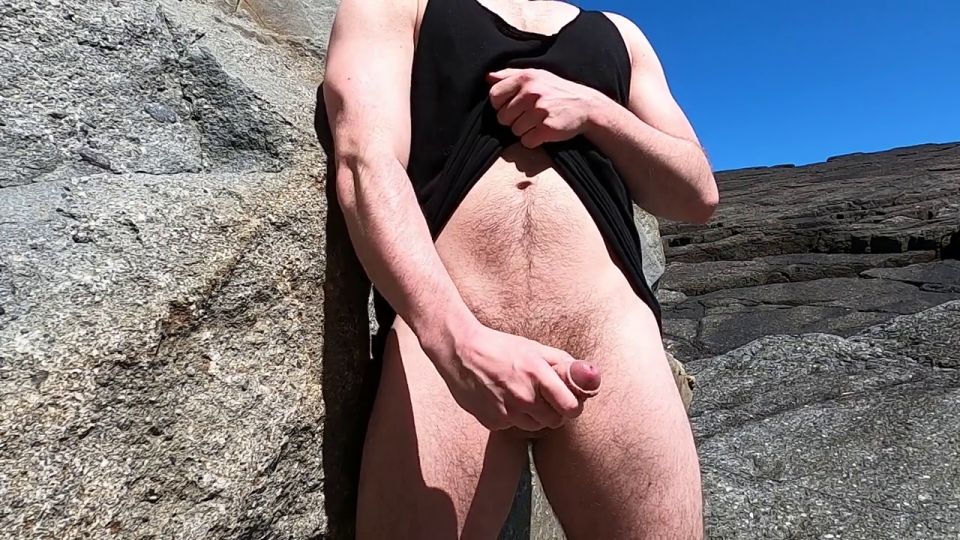 TheSquirtleSquad - Having a quick wank while out for a hike