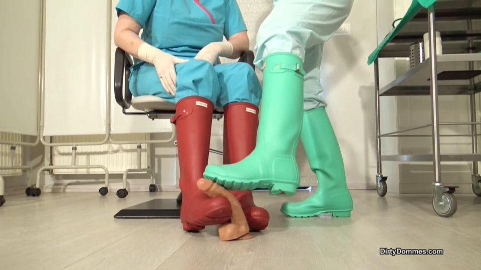 online video 14 Queens of Kink: Fetish Liza and Miss Miranda - Medical bootjob POV on fetish porn best feet fetish