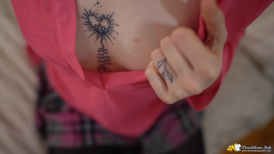 free video 25 femdom fleshlight DownBlouse Jerk – eva rae are you staring at my cleavage, domination on femdom porn