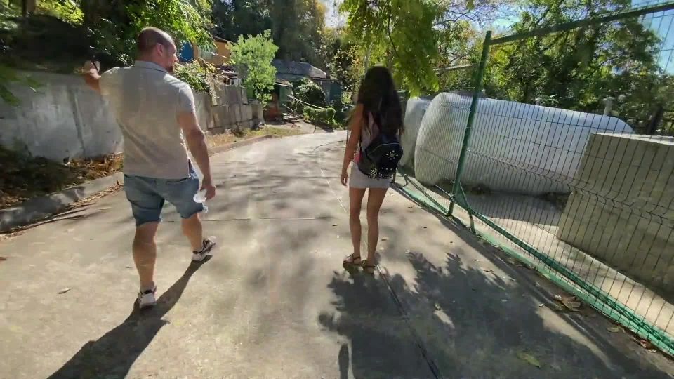 Four Guys Picked Up A Girl On The Street And Fucked Her In An Abandoned 