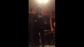 Bossy Ass Delilah_2018-12-22 art 1  Goddess worship Full leather  getting prepped to beat fatty meat - 127