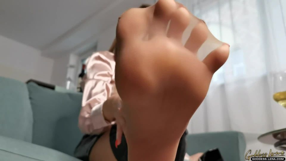 online adult video 17 Goddess Lena - Sweaty Nylon Feet And You Have To Lick | fetish | pov anal feet fetish