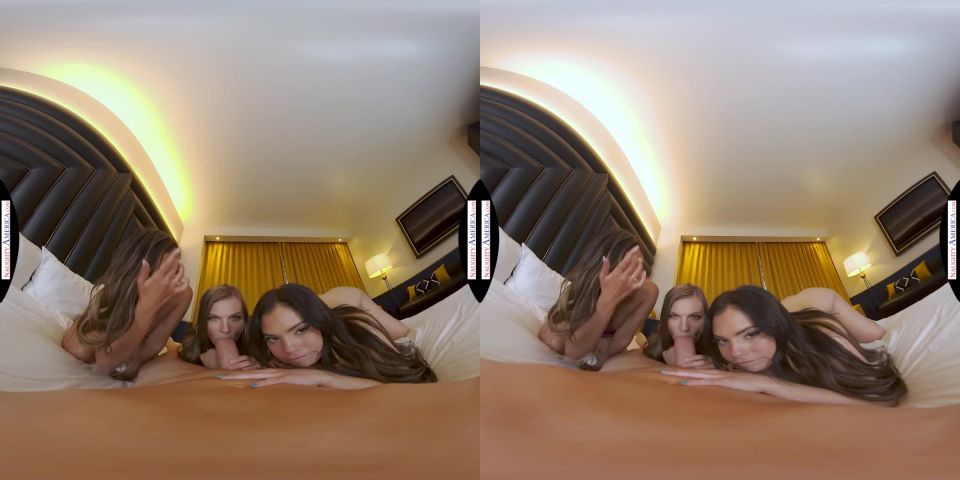 Hermosas damas Gianna Dior, Kenzie Love, y Violet Starr arriesgan todo en un torneo privado de poker con una gran polla pro - Naughty America