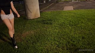 xxx video clip 32 slave247story - Young Ponygirl Practicing Walking Outdoors - UltraHD 2160p on femdom porn gay bdsm tied up