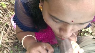 Indian Marathi porn - Cum in mouth and doggy style position fuck in jungle
