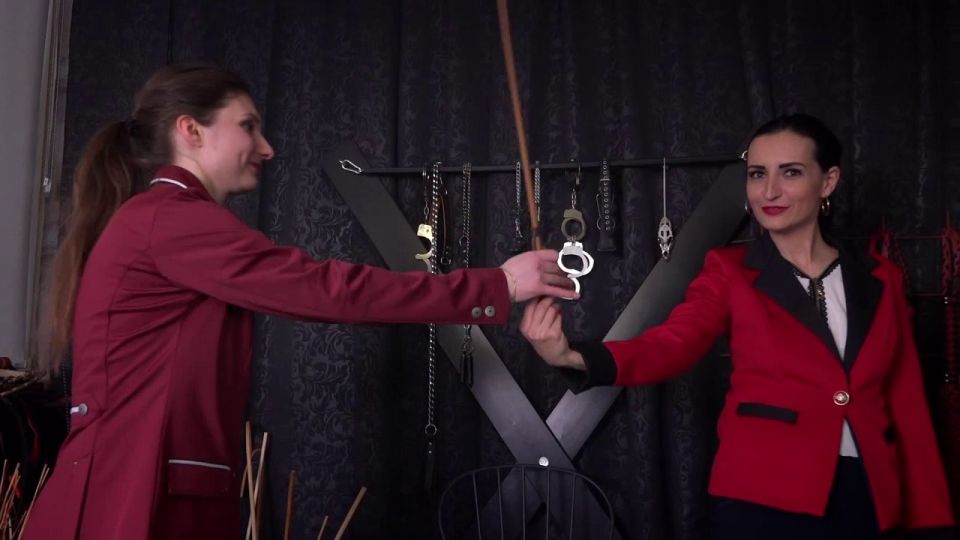 FEMDOMFOTO (German) - Miss Ilara - Brutally Thrashed By 2 Riding Mistresses.