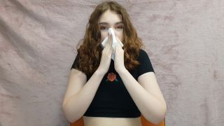 Pt 2WetSchoolGirl - Loud Nose Honking With Red Lips