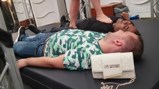 online xxx video 5 Trampling 2 guys on high heels porn gym foot fetish