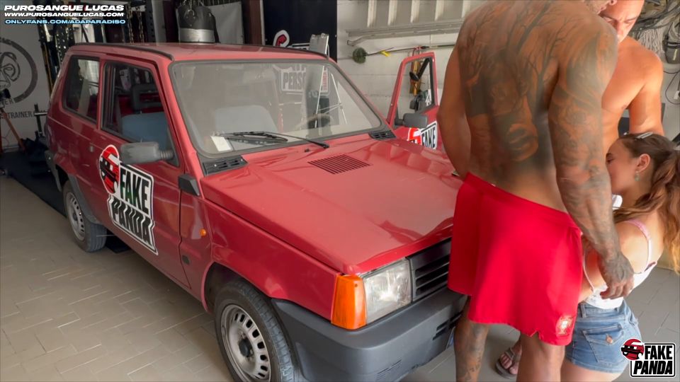 6289 Trío en el garaje con mi adolescente Stepcousin y mi S...