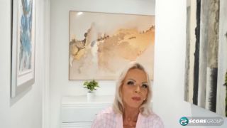 Sucks Big-titted 65-year-old Summer Angel demonstrates how she sucks cock and fucks