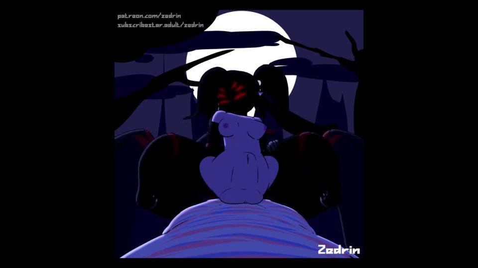 Zedrin_Butts - Compilación de animación de la chica del monstruo de Arachne (Zedrin)