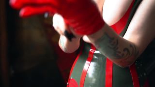 free adult clip 24 Miss Ellie Mouse – How to Put on a Red Latex Glove on brunette girls porn bdsm femdom handjob