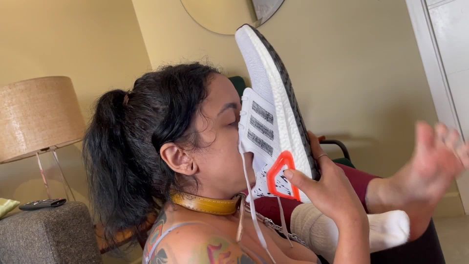 online clip 42 Goddess Grazi: SNIFFING FOOT ODOR - Another girl friend who became my slave | fetish | feet porn foot fetish torture