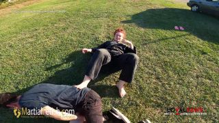 [K2S.CLUB] Martial Fetish - Alexis Luna outdoor black gi mixed wrestling domination - 4K 2160P