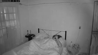 Hungry chubby busty wife watching phone porn and fingering pussy under cover. hidden cam - Masturbation