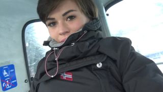 Brunette Masturbate In Ski Lift Brunette Touches Herself While Skiing 720p