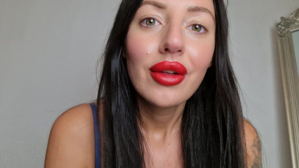 free online video 46 femdom butt plug tattoo | Tattooed Temptress – Obey My Big Red Lips | lipstick fetish