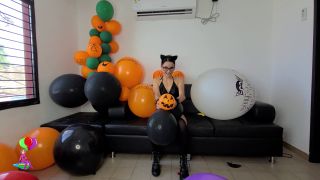 Custom Fetish - Maribel Halloween 23 Sexy Balloon Popping - Fetish