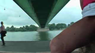 Outdoor fisting for horny milf - Fingering