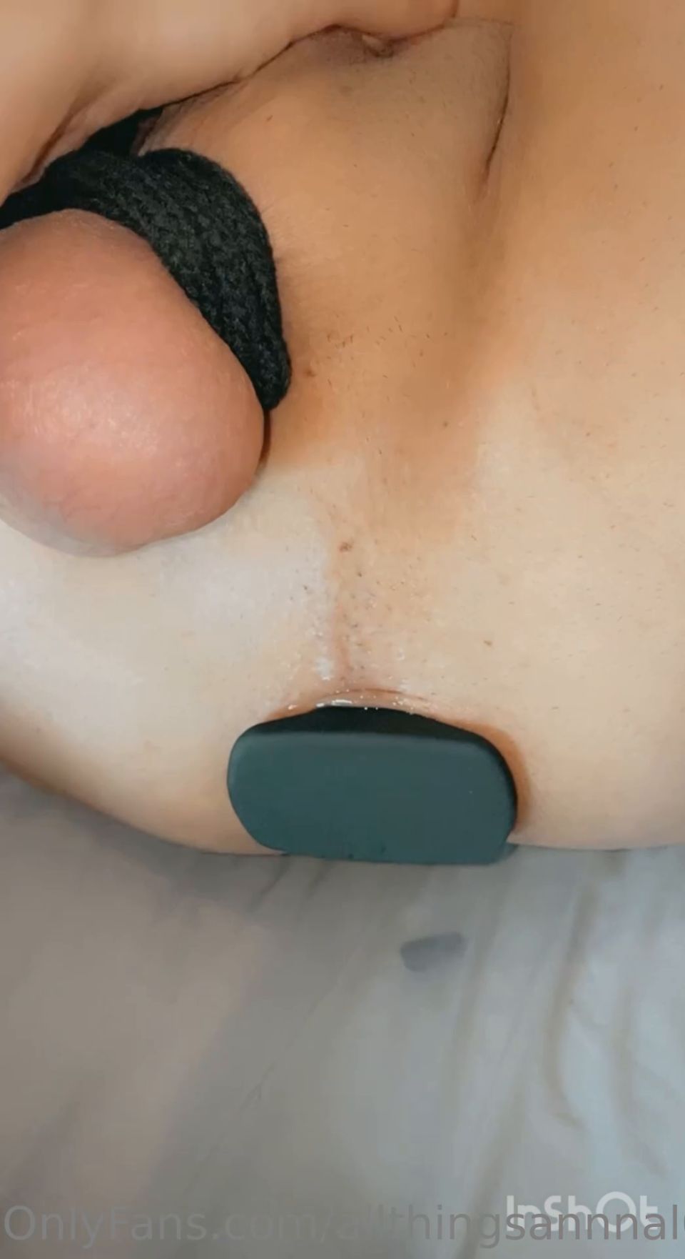 allthingsannnal04 2023-01-09 Play time with subby hubby  Watch how I stuff different toys in his ass and make him