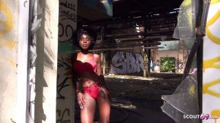 GERMAN_SC0UT - Black Ebony Milf Zaawaadi Real Public Pickup Sex For Cash In Berlin - Anal