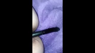 horny amateur girl brushing her ass and squirting orgasm on cam - fetish - femdom porn emo femdom