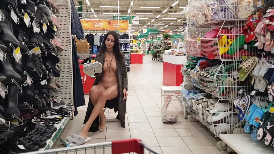 porn clip 24  public | SweetButtocks - Naked Girl in the Store Shows her Legs and other Parts of her Body | teen