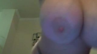 Webcam - shaking her enormous 34M - cups part 55. - Big tits