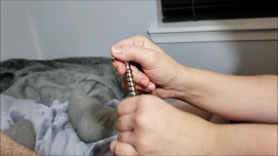 online porn clip 27  Urethral Sounding – Urethral Screw Sounding with Cumshot as Sound gets Dropped & Lost Inside!, cumshot on cumshot