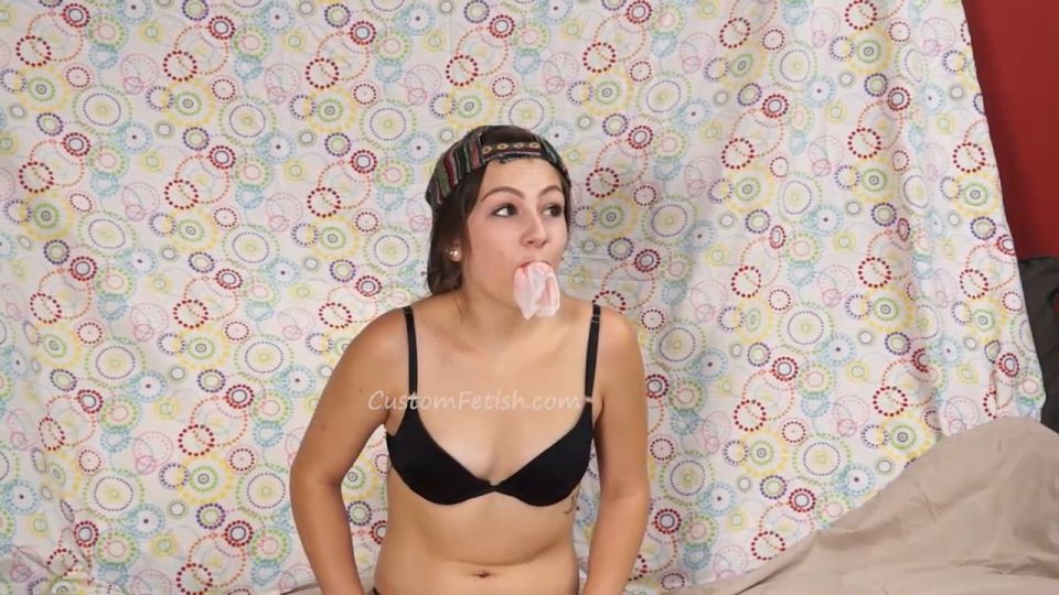  Bukkake Fetish porn  Custom Fetish - Renee Blows Bubbles Gets Pied - Fetish