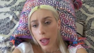 Blonde Babe Sweet blonde babe Kay Lovely stops by your house to gobble up some cock POV