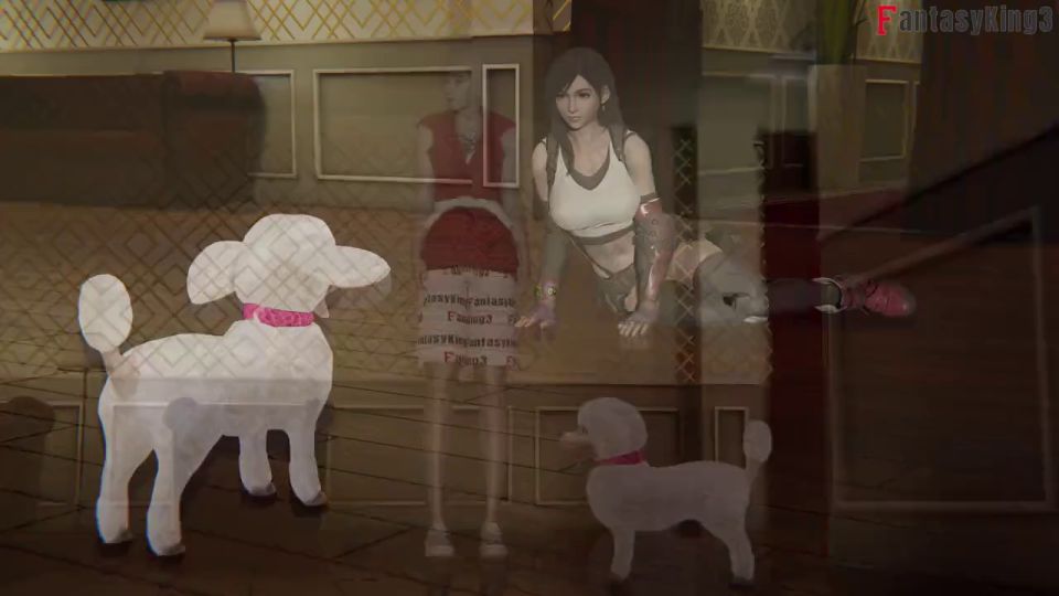 Fantasyking3 - Tifa Lockhart mamada sorpresa  Fking3-D Capítulo 4  Full 1 h película en Patreon: Fantasyking3