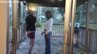 DiaperedonlineAmber Natalia Natalia  Amber Smoking Outside