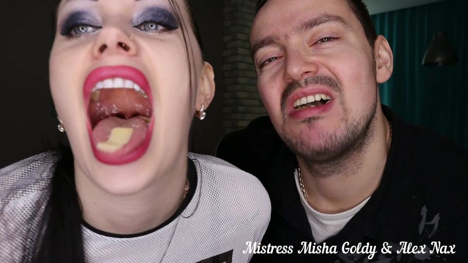 adult xxx clip 35 The Goldy Rush - Mistress Misha Goldy, Russianbeauty - Couple Of Giants Making You Cum And Eating You Shrunken Between Cheese Slices - FullHD 1080p on femdom porn feet fetish porn