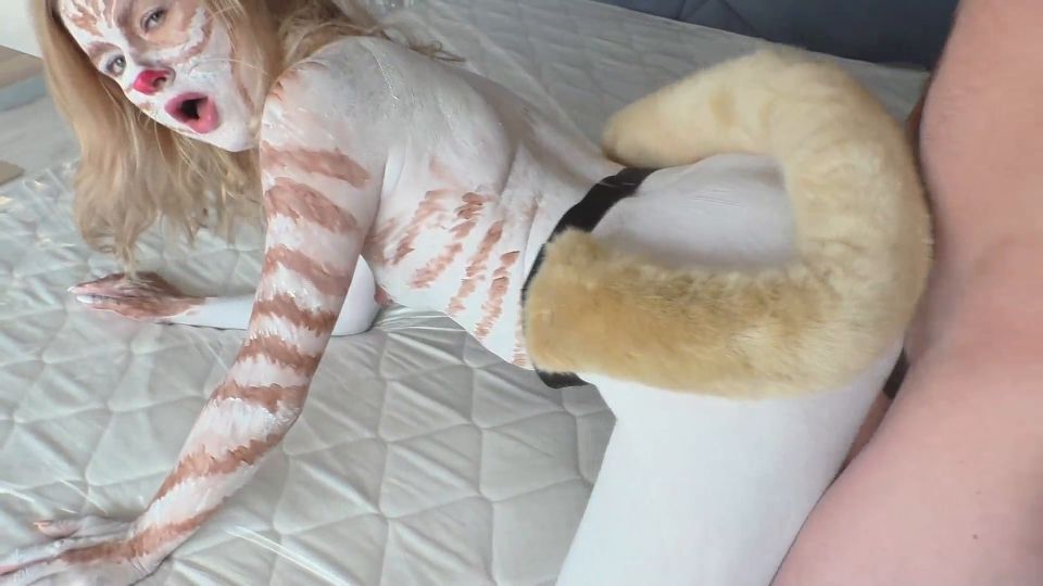 Laloka4you chica de arte corporal hacer mamada y apasionado follando hasta Corrida y (bebés calientes)