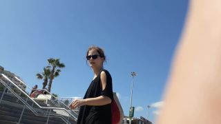 Going crazy for a stunning fit girl on the beach Nudism!