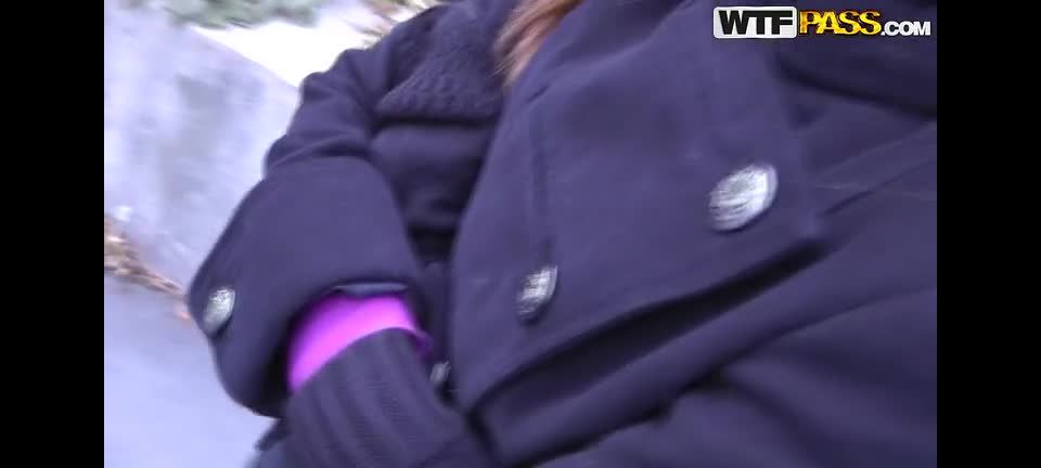 Public sex with a naughty hottie