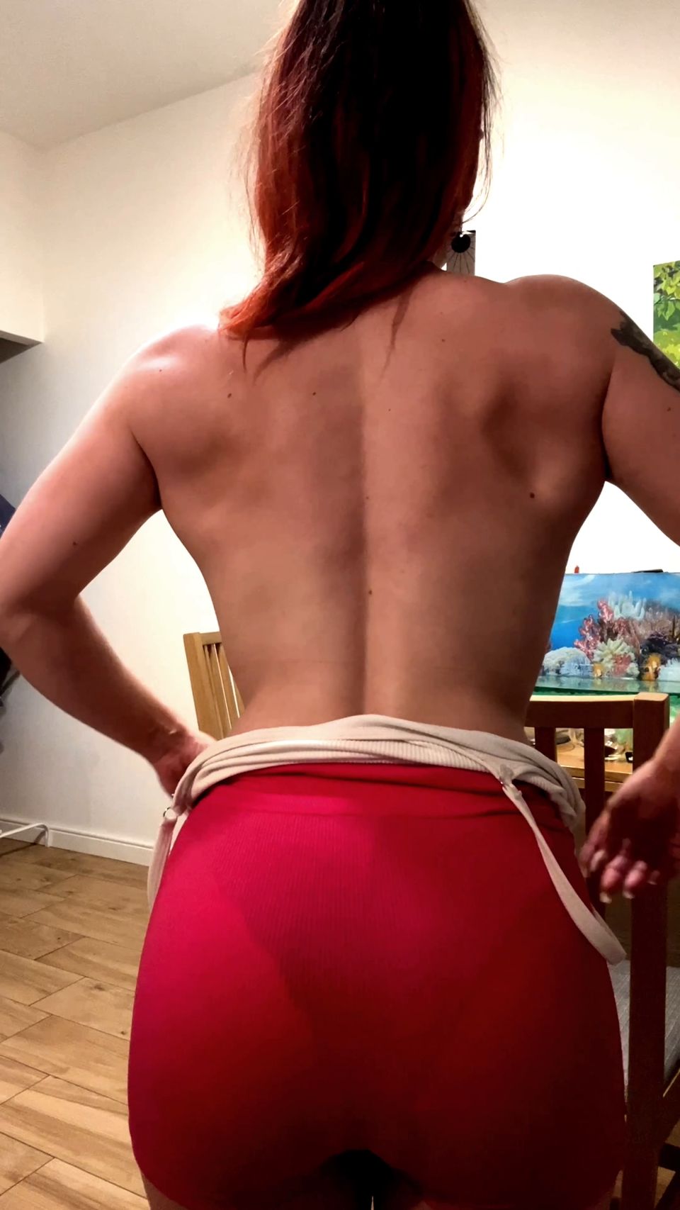Tori Cute - Muscular girl worship - Femdom pov