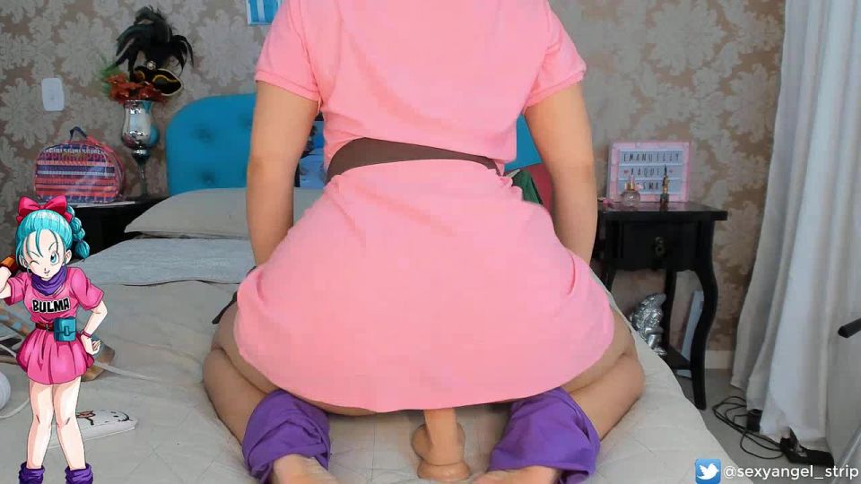 Emanuelly Raquel062 - Cosplay Bulma Anal Bad Dragon Creampie